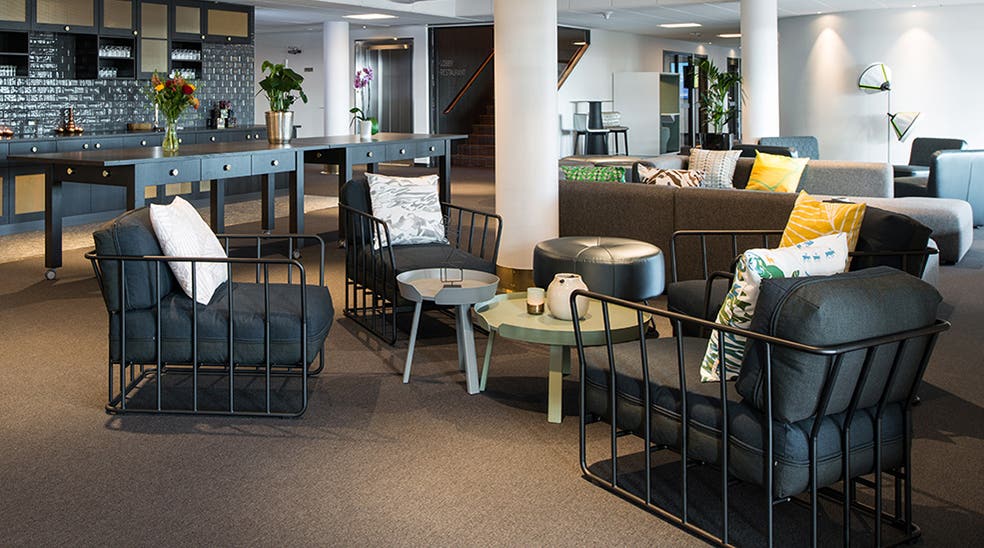 Avslappende lounge for pausene i konferansen på Quality Hotel Frösö Park